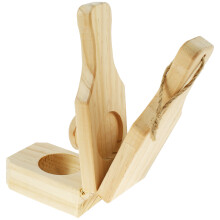 One Bamboo Banana Press with Handle, Suitable for Banana Pancakes Making, Perfect for Various Festive Kitchen Baking Snacks