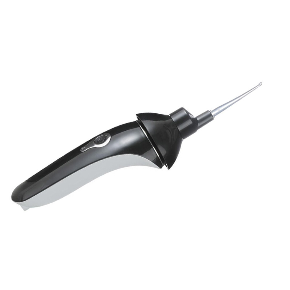 Black Ear Spoon And Suction Device Led Illumination Safe Ear Pick For Earwax Cleaning