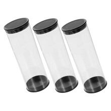 Transparent Golf Ball Tube 3-Piece Set Clear Portable Golf Ball Case For Outdoor Display And Storage