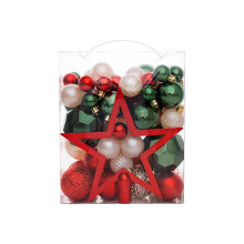 Colorful Unbreakable Christmas Ornament Bulk Pack Including-2