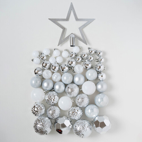 Colorful Unbreakable Christmas Ornament Bulk Pack Including-2 1