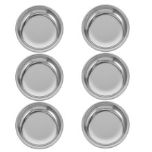 6 Posavasos Acero Inoxidable Para Bolsitas Con Recolectora