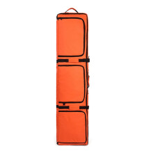 Snowboard Bag Large Waterproof With Wheels Orange Road Trip And Air Travel Compatible Includes Ski Straps
