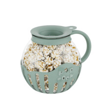 Popcorn Maker 2.25-Quart With Borosilicate Glass Bowl, Dishwasher Safe, Verde