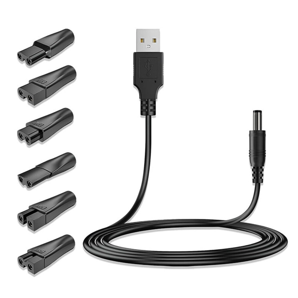 USB Adapter Charging Cord Converter For Shavers And Beauty Gadgets, Beard Trimmers, Hairdressers Power Cable