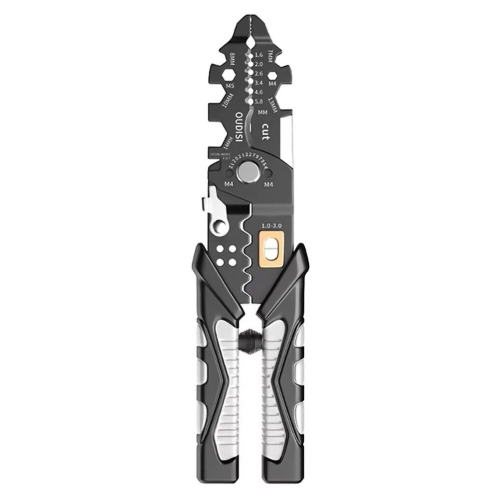 Multifunctional Electrician Pliers Long Nose Pliers Wire Stripper Cable Cutter Terminal Crimping Hand Tools 25-In-1 9016109512239