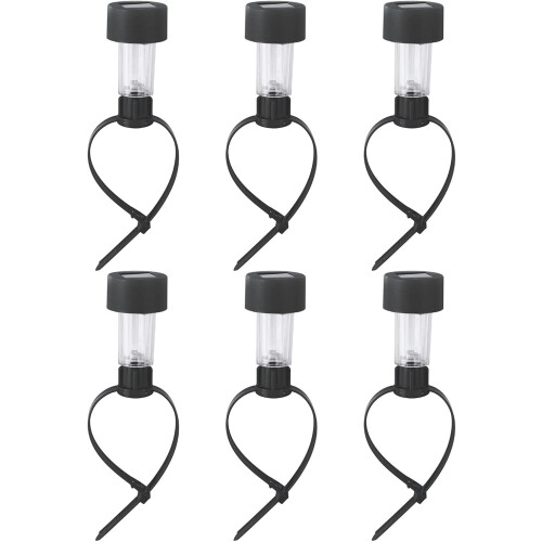 Solar Power Lights Solar Powered 6-Pack For Above Ground Pools Poolside Lighting Lamps Energy Efficient 1