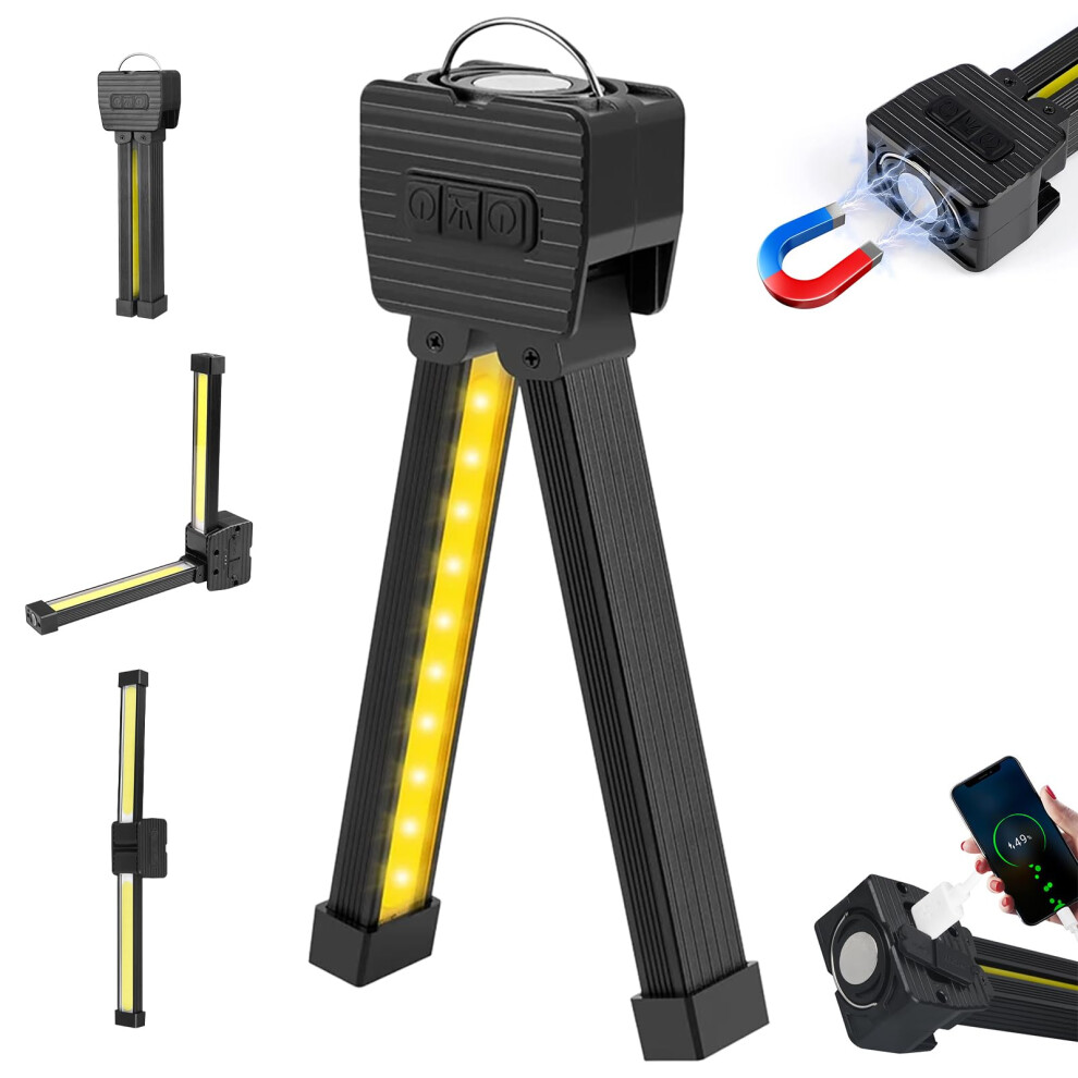 Mechanic Emergency Light Led Work Light Rechargeable Usb Torch 700 Lumen Cob Workshop Lamp With Magnetic Base And Hook 9084446506105