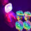 Stage Light Compact Suction Cup Rainbow Wrist Bouncing Disco Light Pink For Parties 3