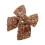 Christmas Bowknot Decoration Polyester Bowknot-Golden coffee 1