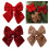 Christmas Bowknot Decoration Polyester Bowknot-Golden coffee 3