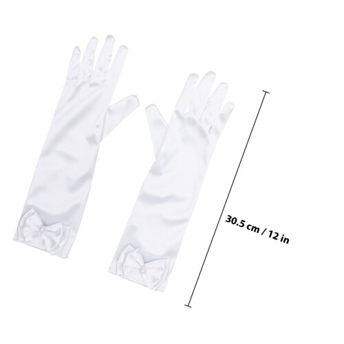 1 Paar - , Lange Satin Mit Schleife 2