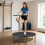 Homcom HOMCOM 40" Mini Trampoline, Rebounder Jumper w/ Adjustable Handle, Black 1