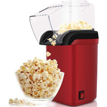 Electric Air-Popping Popcorn Machine 1200W Hot Air Popcorn Maker, Fast Under 3 Minutes, Easy Clean, Healthy Snacking