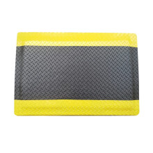 Industrial Anti-Fatigue Floor Mat, Anti-Static Carpet, 20 Mm Thick Elastic Sponge, Black With Yellow Border, 60x80 Cm