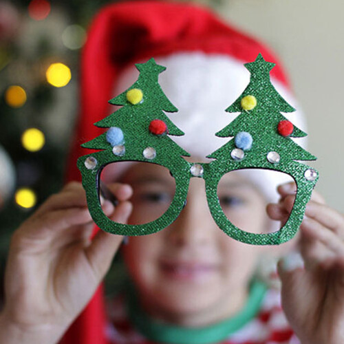 Comfortable Plastic Holiday Glasses For Christmas-Set 3 2