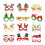 Comfortable Plastic Holiday Glasses For Christmas-Set 3 6