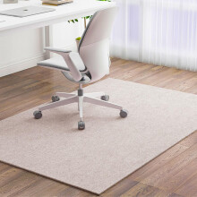 Office Chair Mat For Carpeted And Hardwood Floors Non Slip 90x120cm Beige Gaming Rolling Chair Desk Mat Multi Purpose
