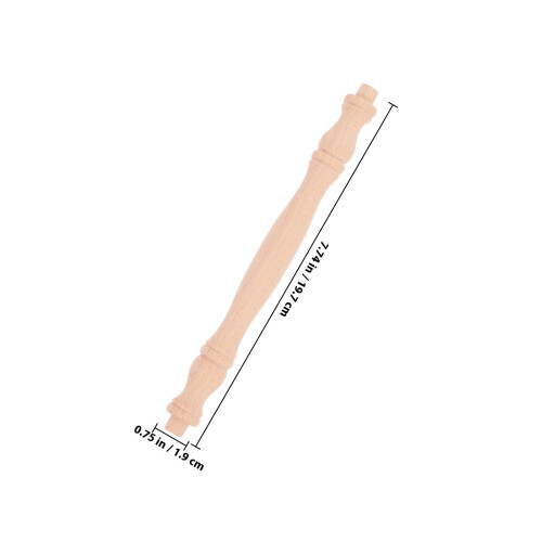 6Stk Holzbaluster, Unbehandelte Spindeln Für DIY, Möbel, 1
