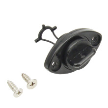 4Pcs Universal Marine Boat Drain Plug Kit Black for Kayak Canoe Use