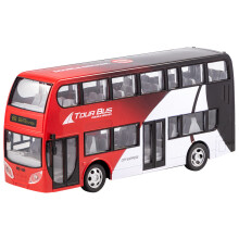 DOUBLE DECKER REMOTE CONTROL TOY BUS WITH LIGHTS LONDON TRANSPORT KIDS