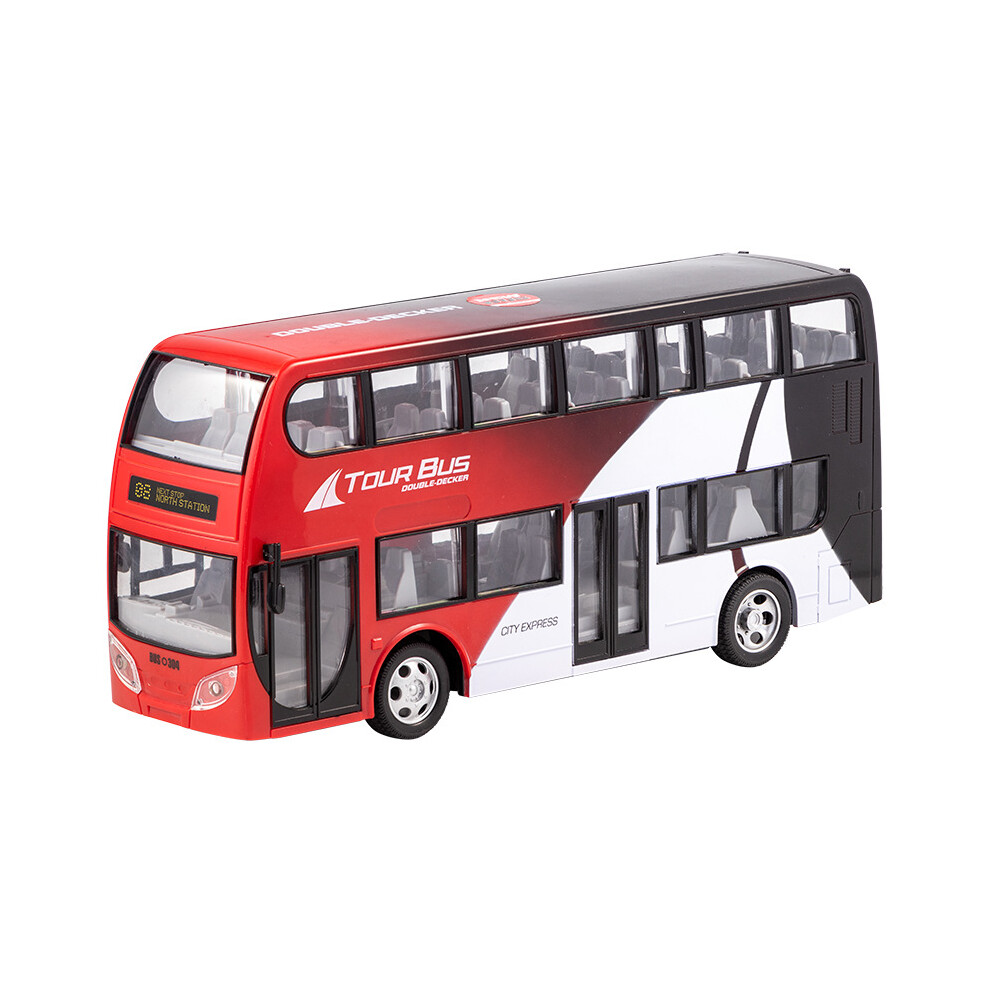Bghone Double Decker Remote Control Toy Bus With Lights London Transport Kids