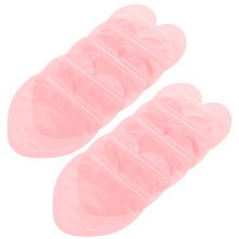 10Pcs Self Sealing Pink Heart Shaped PVC Bags for Jewelry Storage