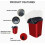 Automatic Popcorn Machine 16 Cups, 3-Minute Pop, Removable, Easy To Clean, One-Button Operation, Anti-Slip Base, Red 4