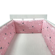 Breathable Mesh Cot Liner A24 150cm X 30cm Airwrap Cot Bumper For Baby Cot Bed Crib Soft Padded Bumper