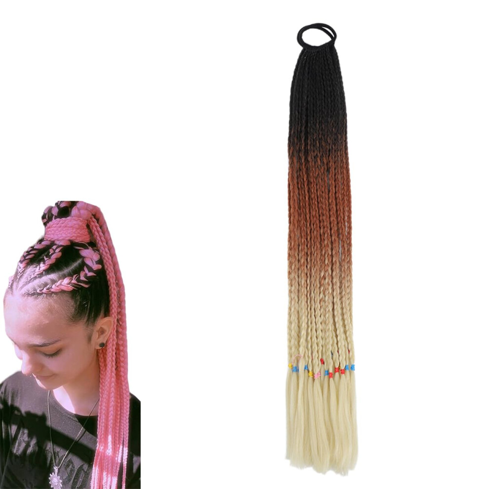 Unisex Boho Braids Crochet Hair For Women Goddess Braids Ombre Curly 24 Inch Synthetic Braiding Hair Extensions Bz223 Gbbz223