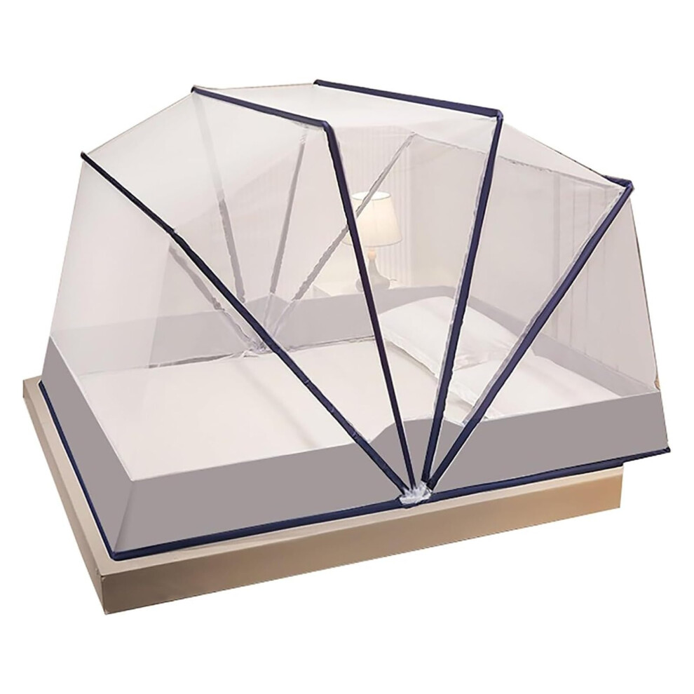 Mosquito Net Hanging Bed Net Cover Folding Mosquito Net Tent Bed Canopy Bottomless Grey 190x80cm For Travel Dormitory