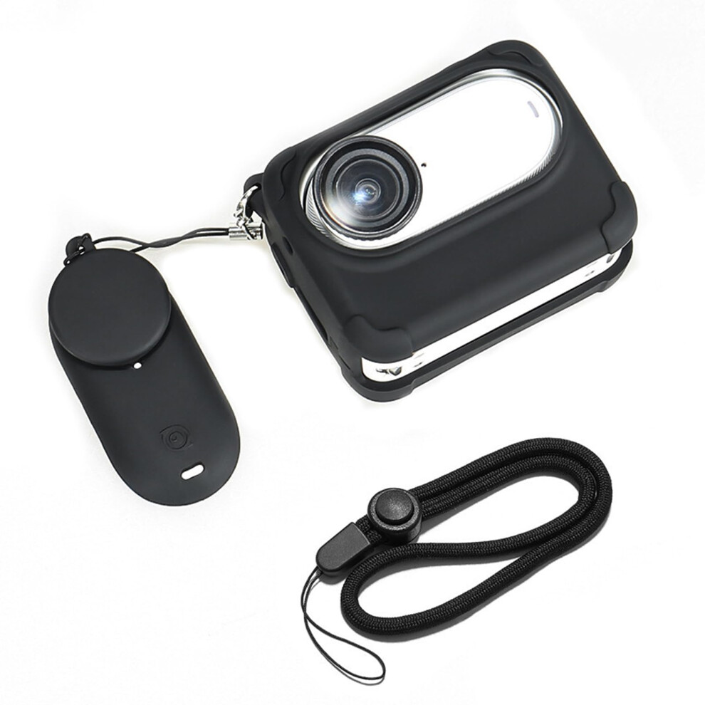 Camera Accessory Bundles Soft Silicone Case For Go 3S Secure Neck Straps Anti-Loss Tethers Lens Protector Kit 9393856469161