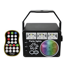 3 In 1 Honeycomb Led Lights, Disco Ball Projector, USB Powered, Black, Color Tone Control, Ktv Dj Lighting