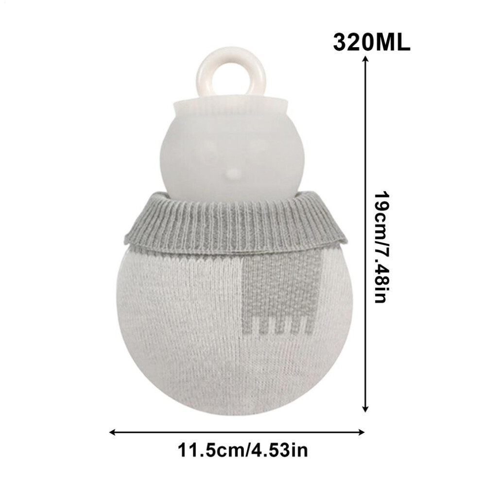 White (White) Winter Hot Water Bottle 320Ml Foot Warmer Bag Warming Belly Warmer Silicone Explosion Proof And Heat Resistant