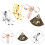 4St Uterus Kleding Speld Premium Metalen Versiering 8