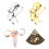 4St Uterus Kleding Speld Premium Metalen Versiering 6