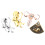 4St Uterus Kleding Speld Premium Metalen Versiering 10