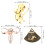 4St Uterus Kleding Speld Premium Metalen Versiering 7