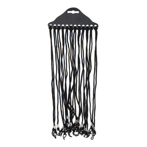 1 Beutel Mit 48 Nylon Brillenband Schwarz