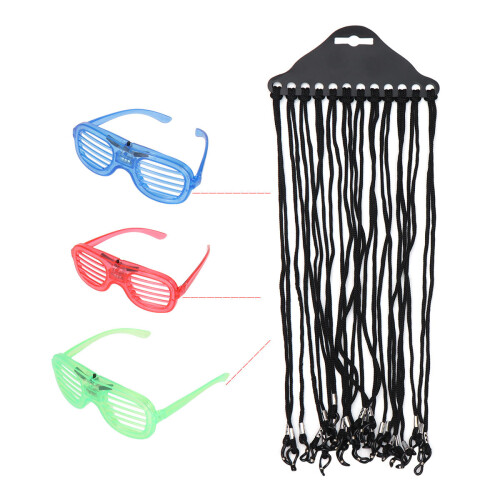 1 Beutel Mit 48 Nylon Brillenband Schwarz 1