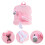 flamingo rucksack plüsch für kinder dunkelrosa 8