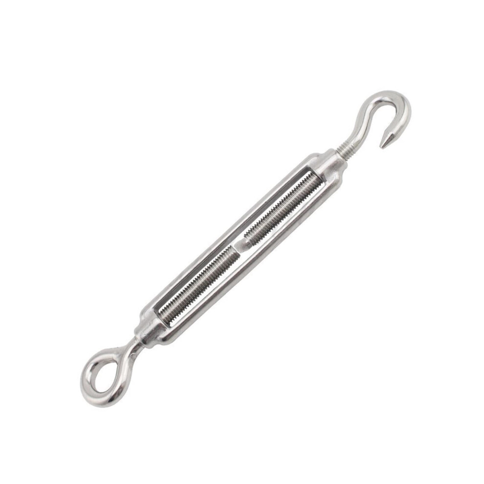 304 Stainless Steel Basket Screws Wire Rope Tension Hook And Eye Turnbuckle M8 Size 9393856469505