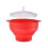Microwave Popcorn Maker Silicone Popcorn Bowl Red Heat Resistant 1