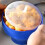 Popcorn Maker Microwave Bowl Foldable Silicone Popcorn Popper With Lid Blue For Kitchen Restaurant 5
