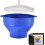 Popcorn Maker Microwave Bowl Foldable Silicone Popcorn Popper With Lid Blue For Kitchen Restaurant 4
