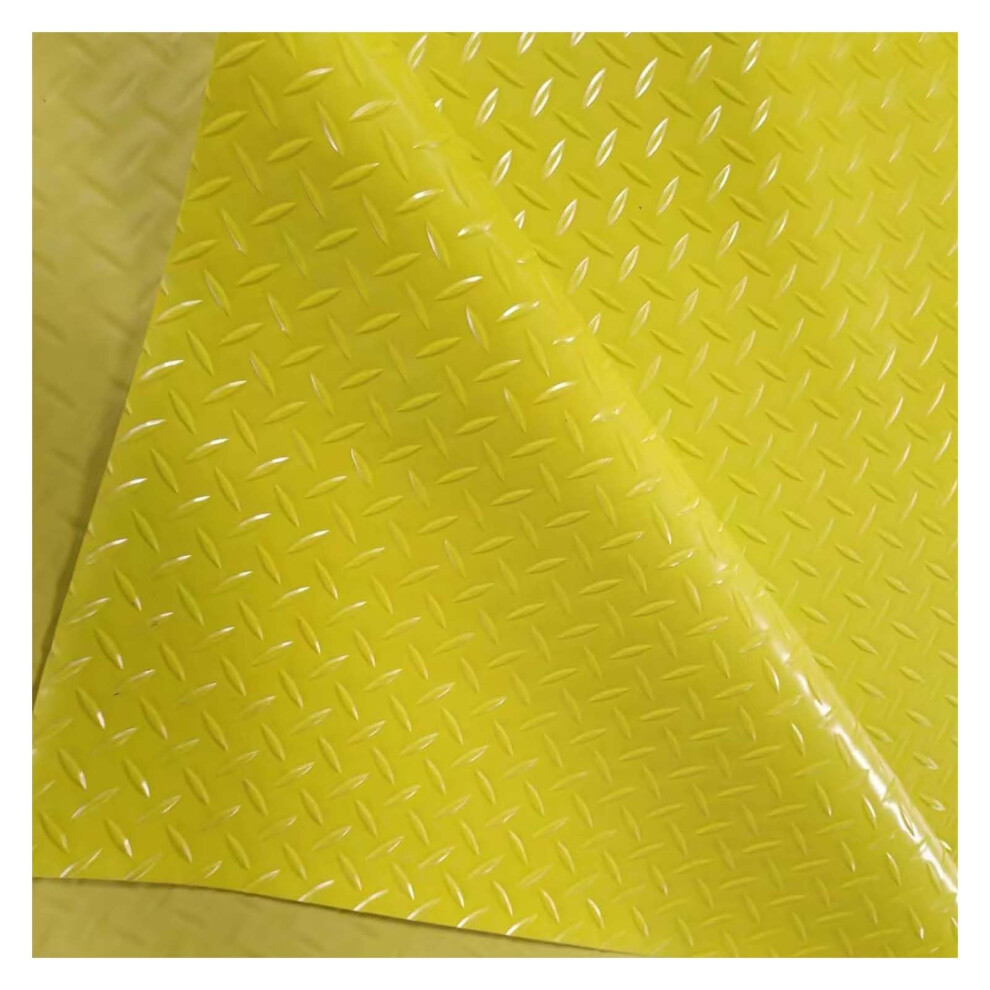 Rubber Roll Flooring Matting Cuttable Pvc Garage Floor Mat Non-Slip Waterproof 1.5Mm 16.4Ft Yellow 120X500 Cm Multicolor 9016109515223