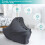 Dark Grey Breathable Nursing Poncho Multipurpose Baby Cover 8