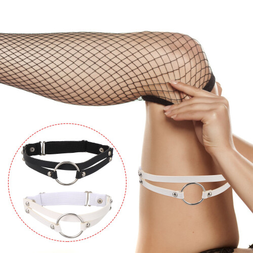 2 Regelbare Dijshouders Beenband Punk Beendecor 2