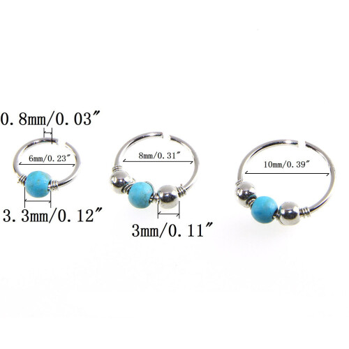 Cute Nose Piercings Nose Ring Copper 3pcs Earring 2