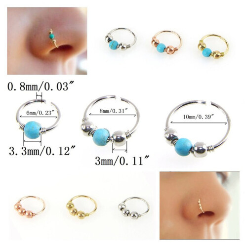 Cute Nose Piercings Nose Ring Copper 3pcs Earring 1